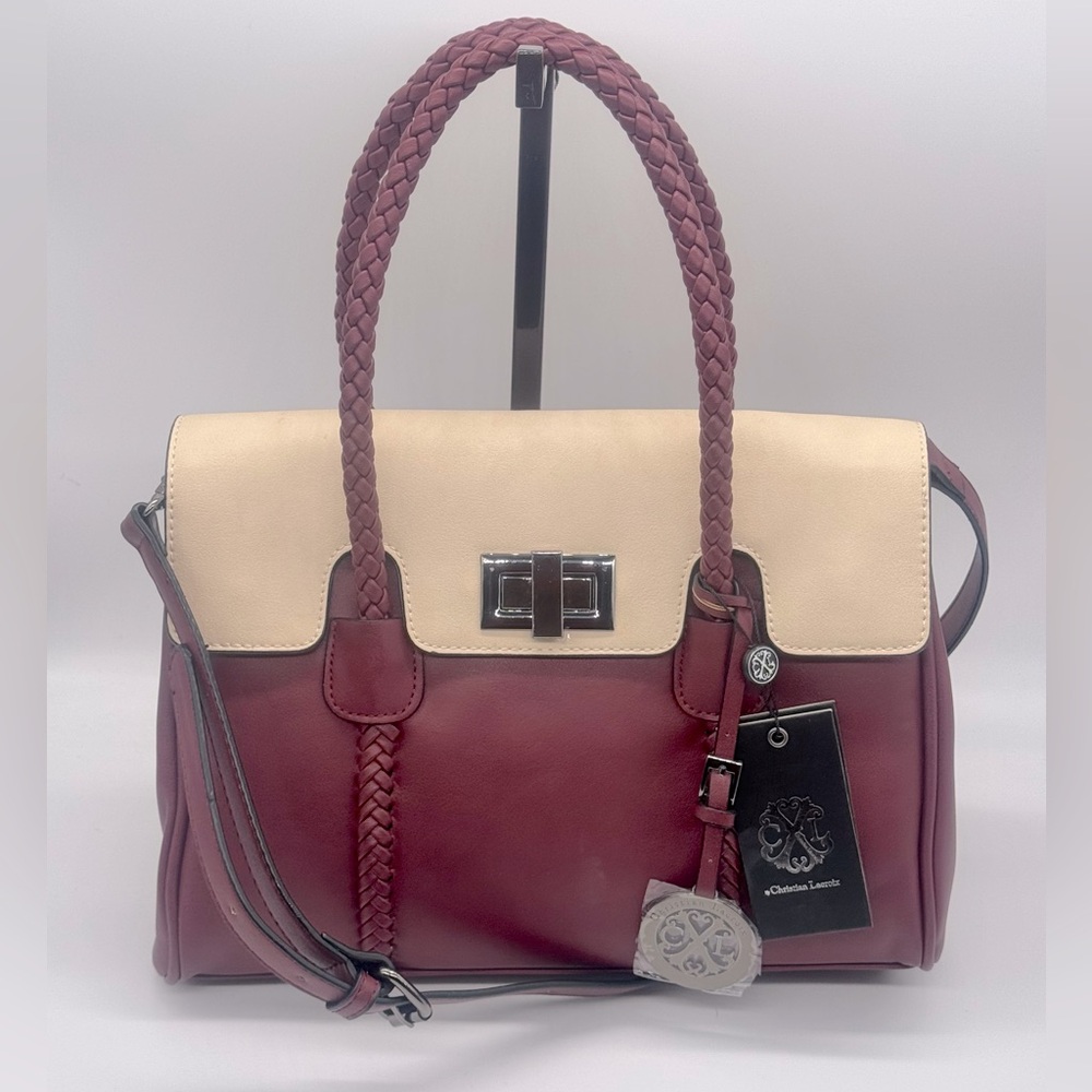 CHRISTIAN LACROIX JULIETTE BRAIDED SATCHELL CROSSBODY BAG